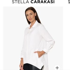 Stella Carakasi Works Every Time Shirt soft white size medium